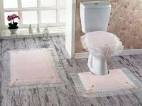 Bathroom mat and Toilet cover